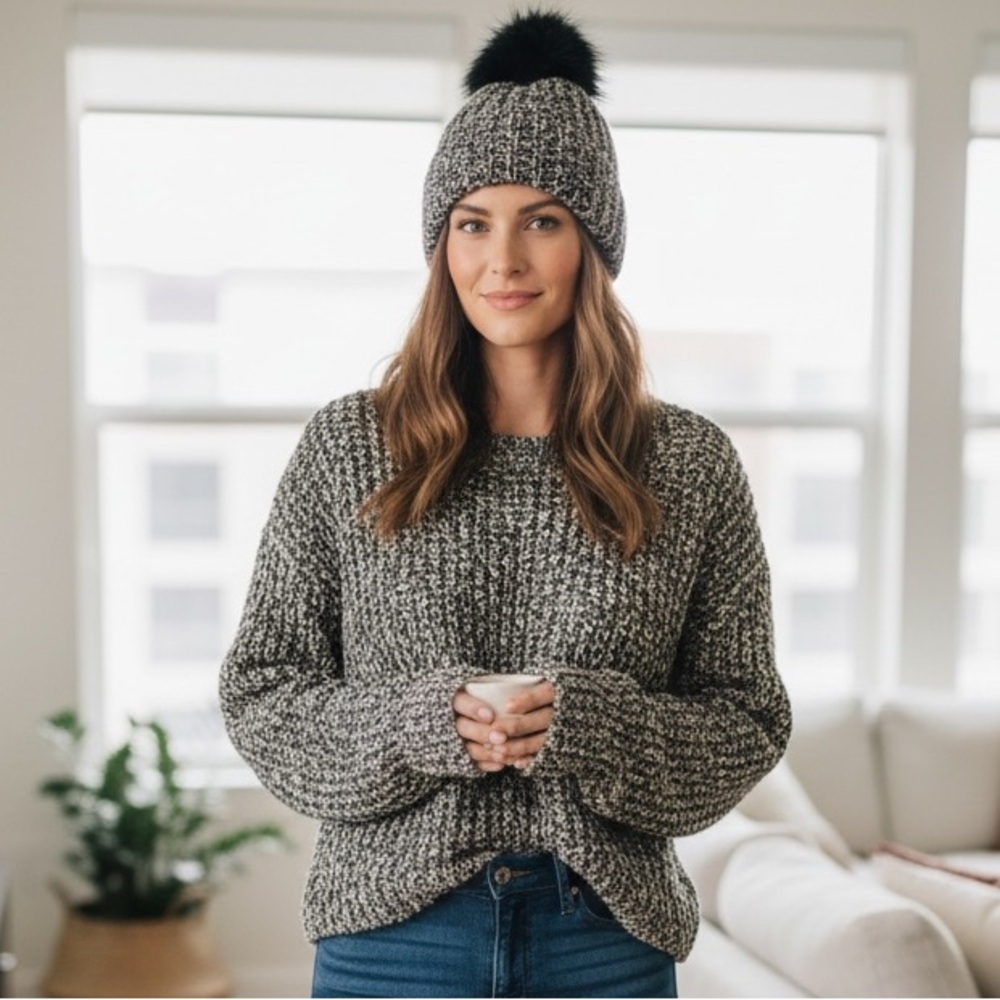 Express Sweater and Matching Express Hat
